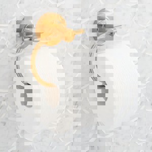 Wall Mount Toilet Tissue Holder in Brushed Gold